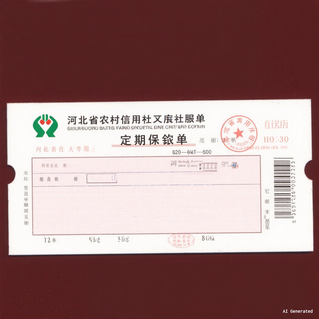 信用社存单制作